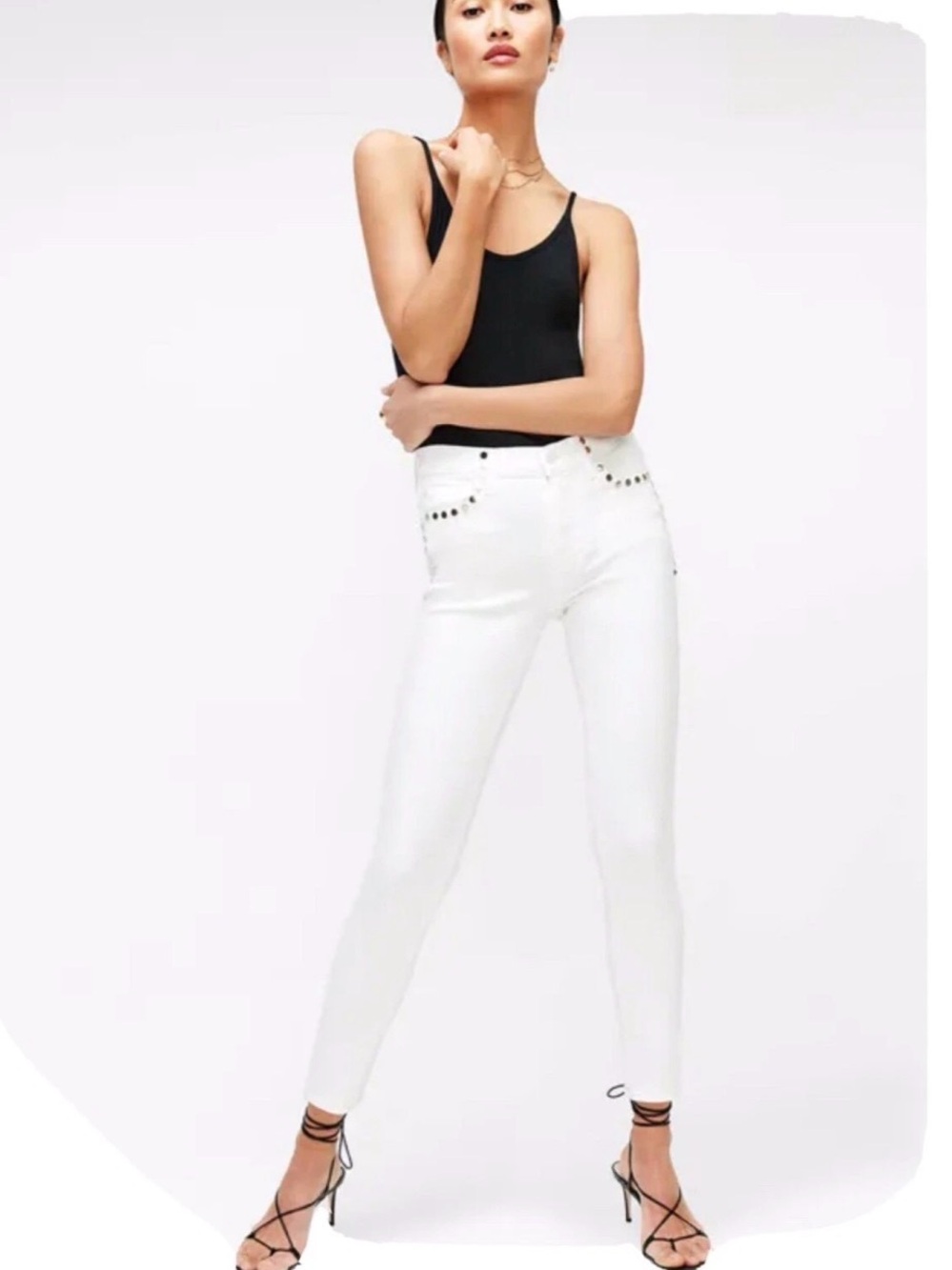 NWOT 7 For All Mankind "The Ankle Skinny with Studs